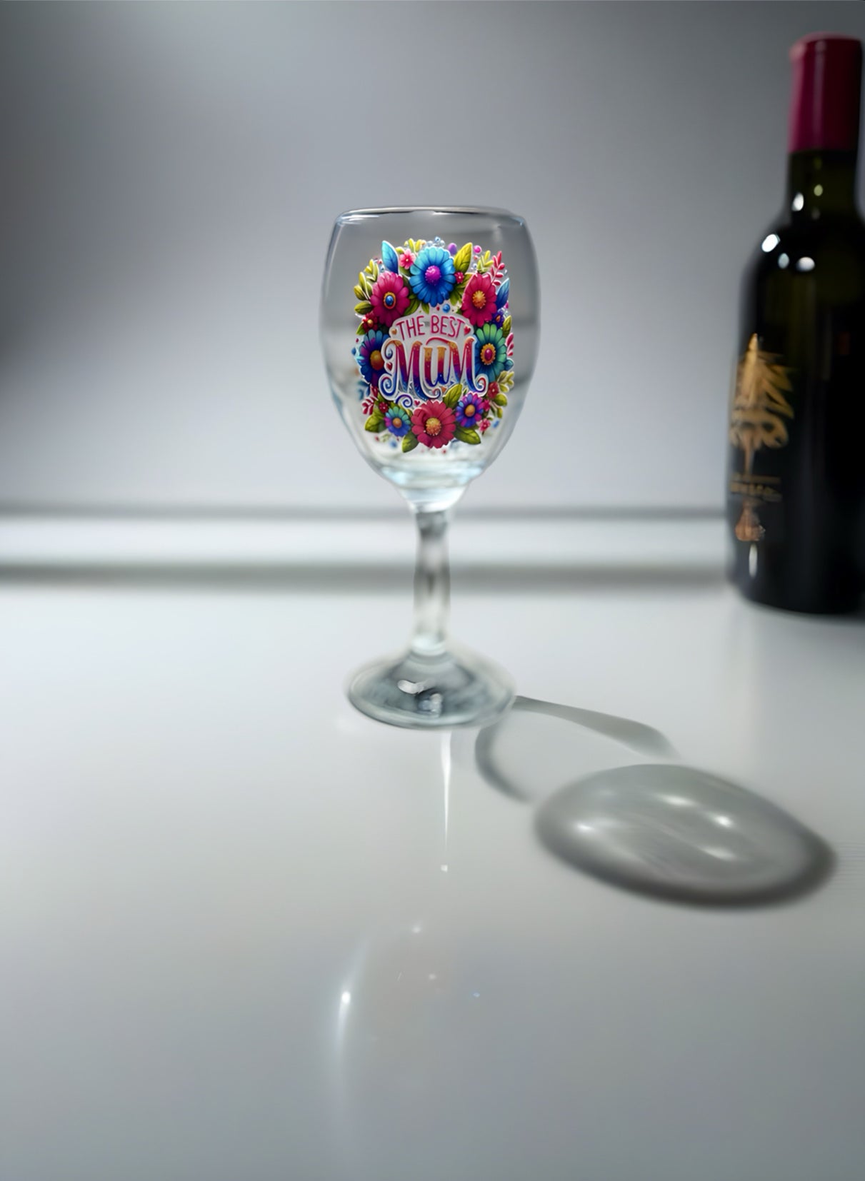 Mum Wine Glass