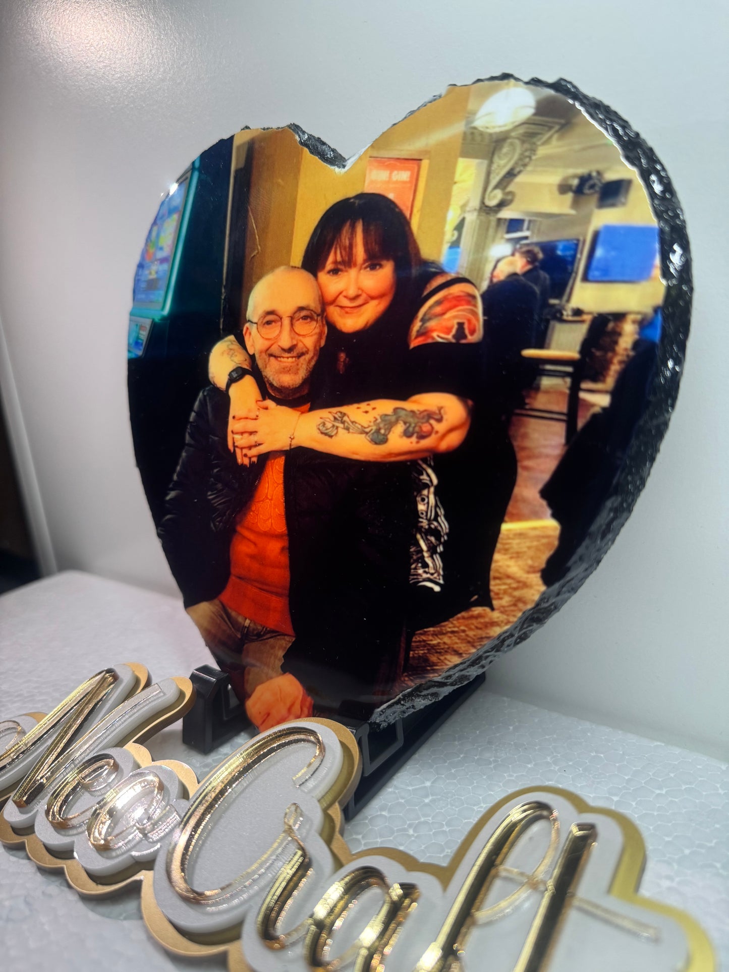 Heart - style Photo slate