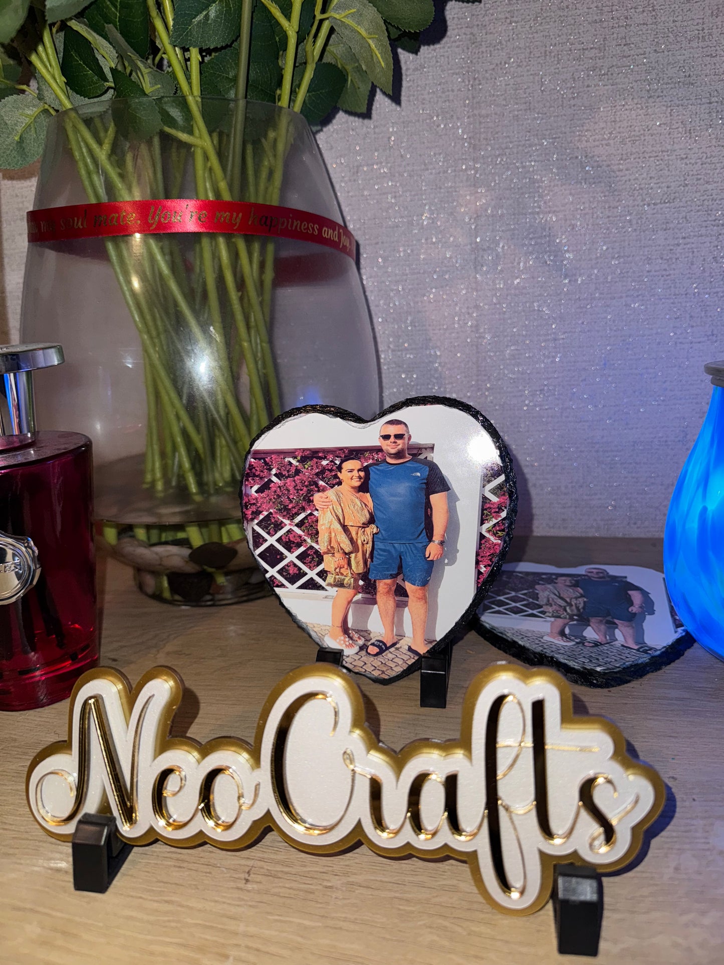 Heart-style photo slate