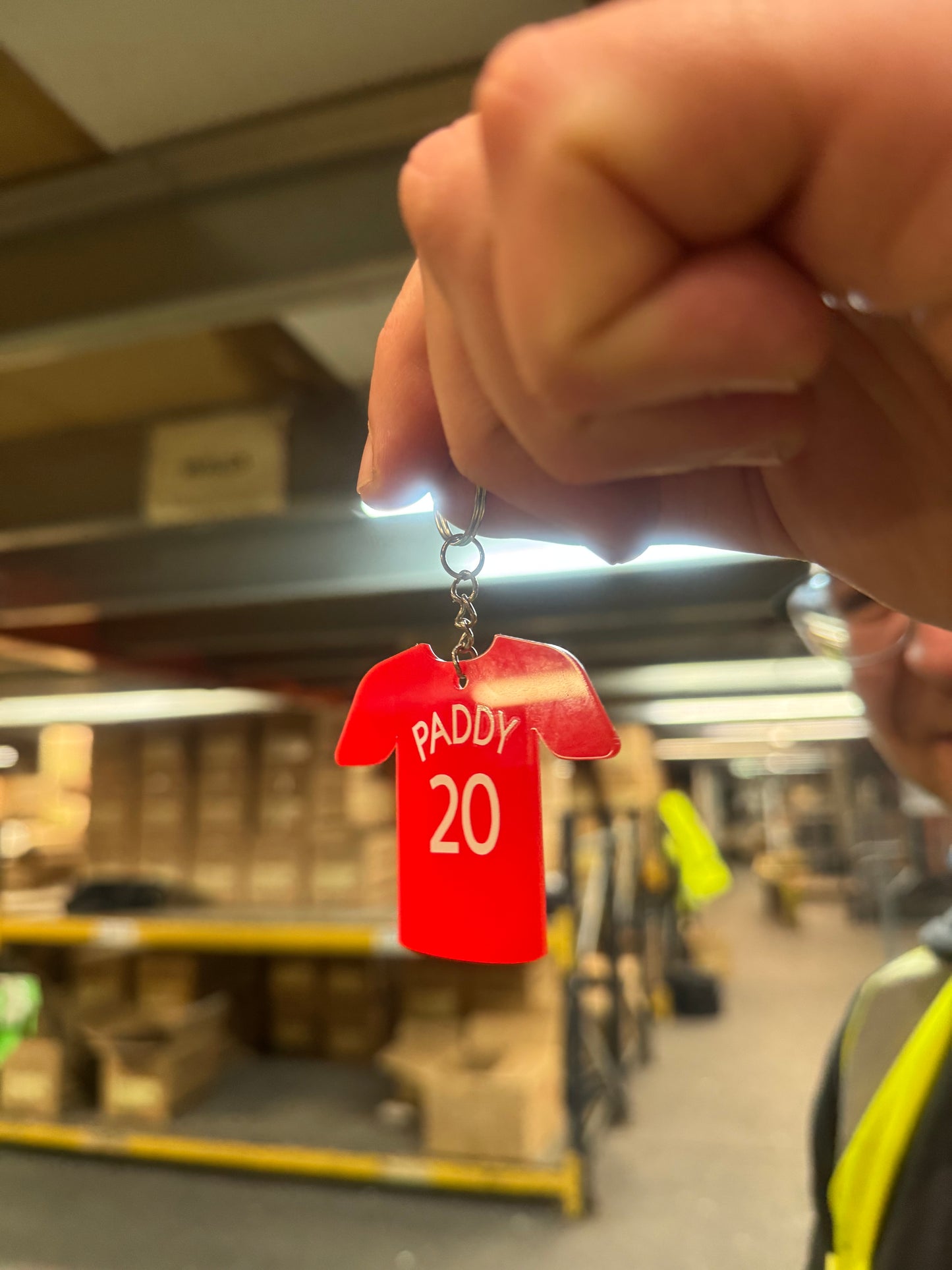 Personalised football keychains