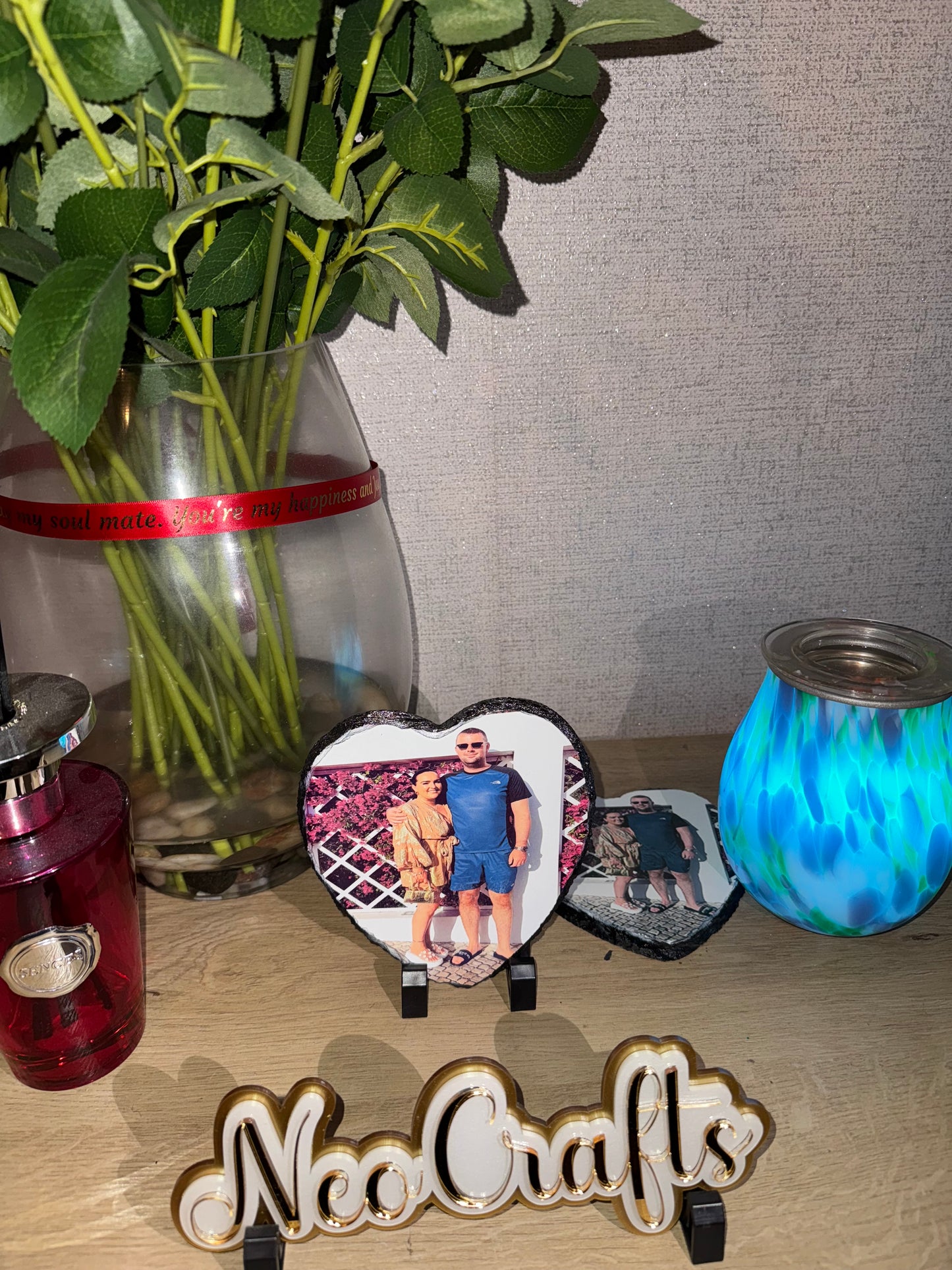 Heart-style photo slate