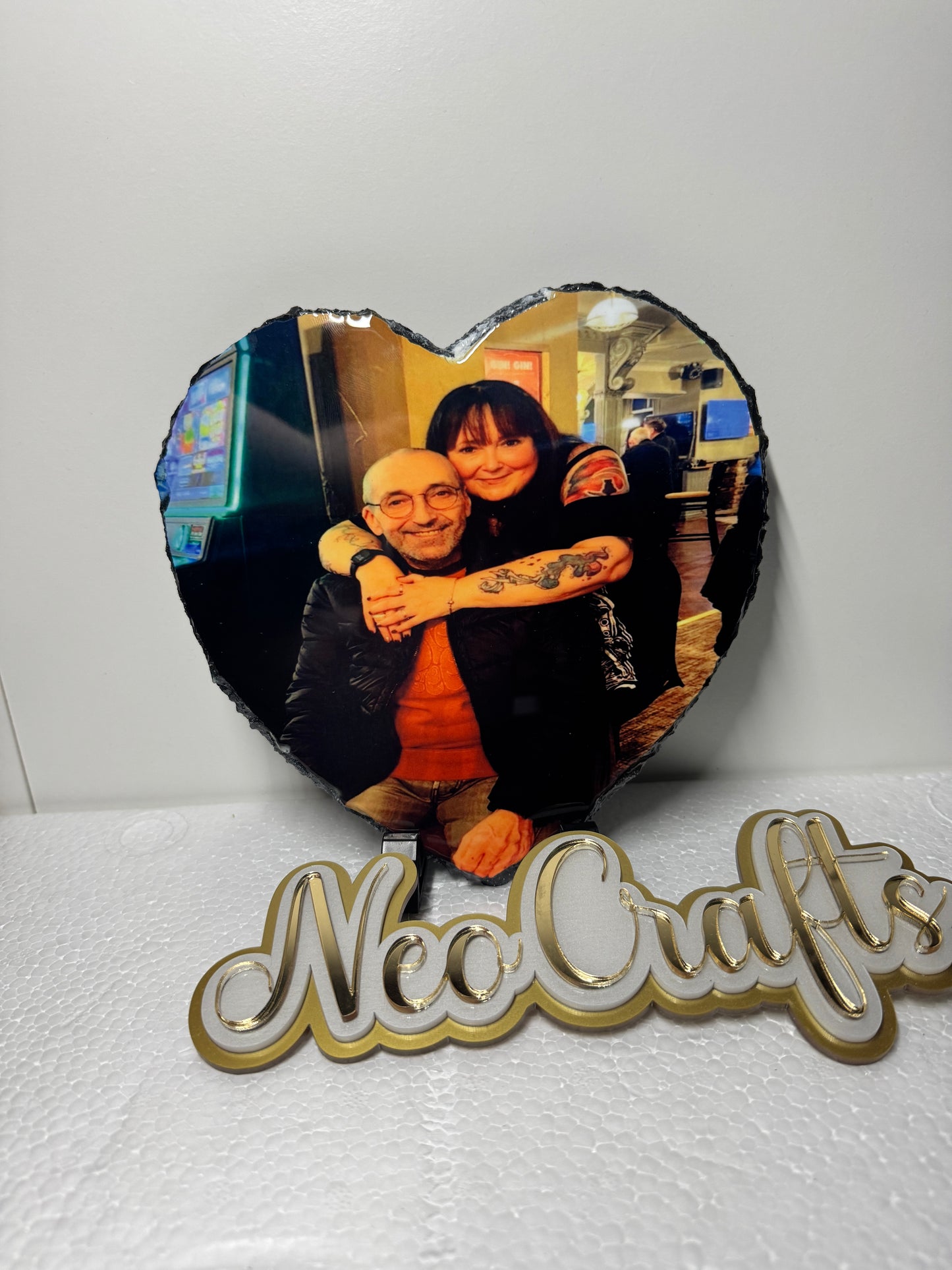 Heart - style Photo slate