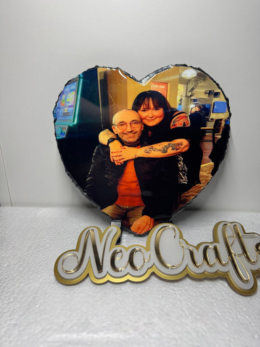 Heart - style Photo slate