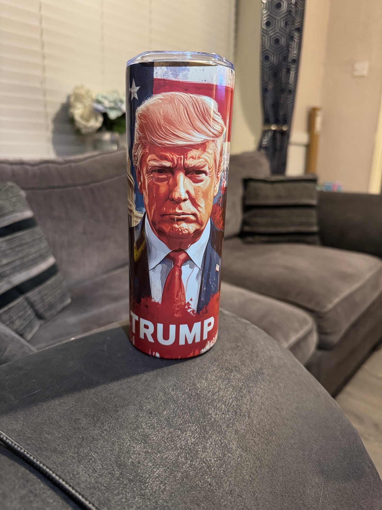 Trump Theme Tumbler