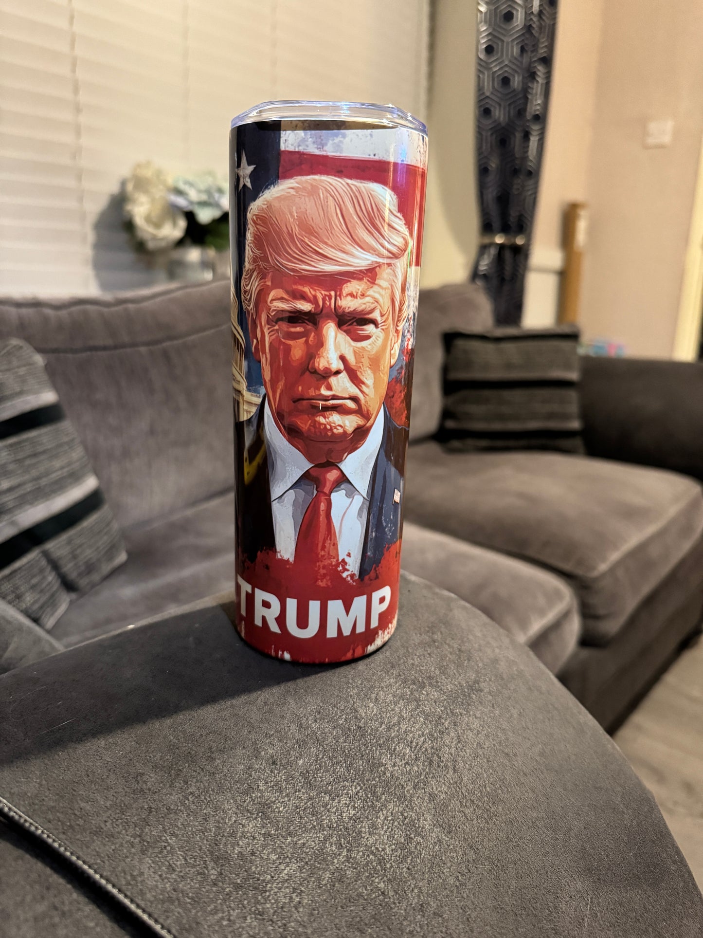Trump Theme Tumbler