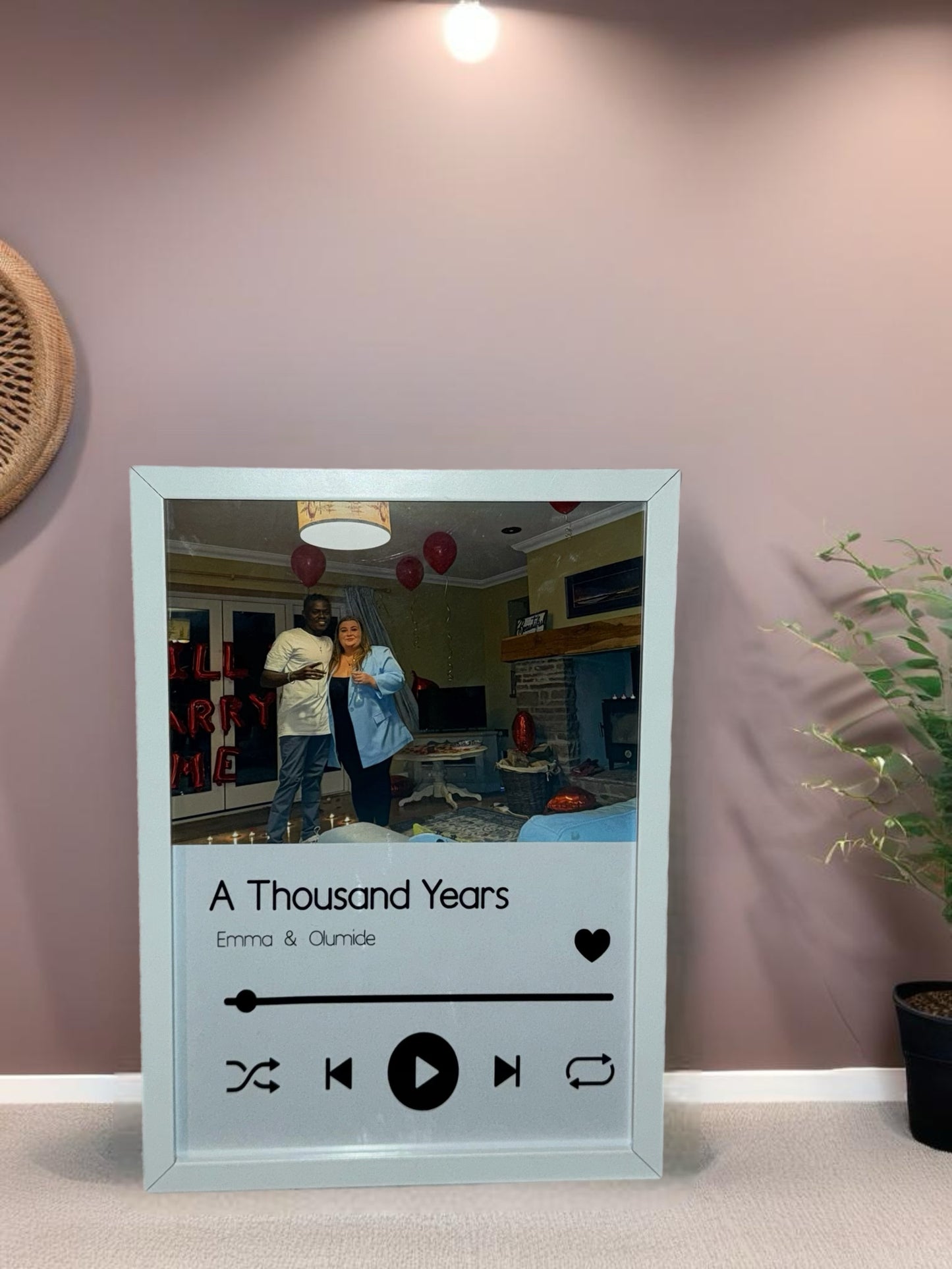 Personalised Playlist Photo Frame